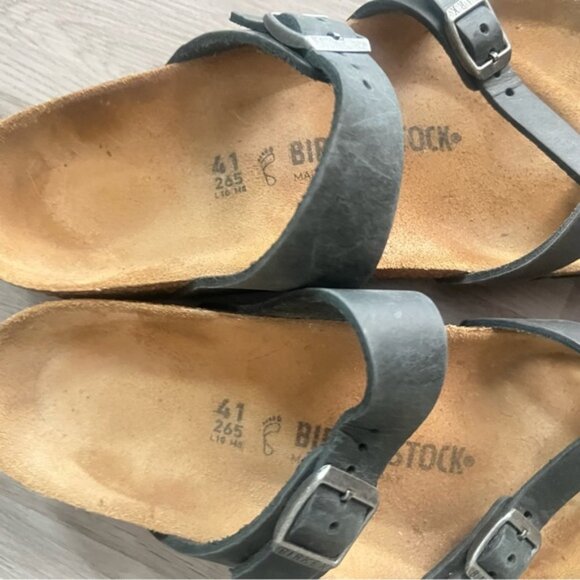 Birkenstock Mayari Sandals in Black and Tan Women’s Size 41/10 - Picture 5 of 8